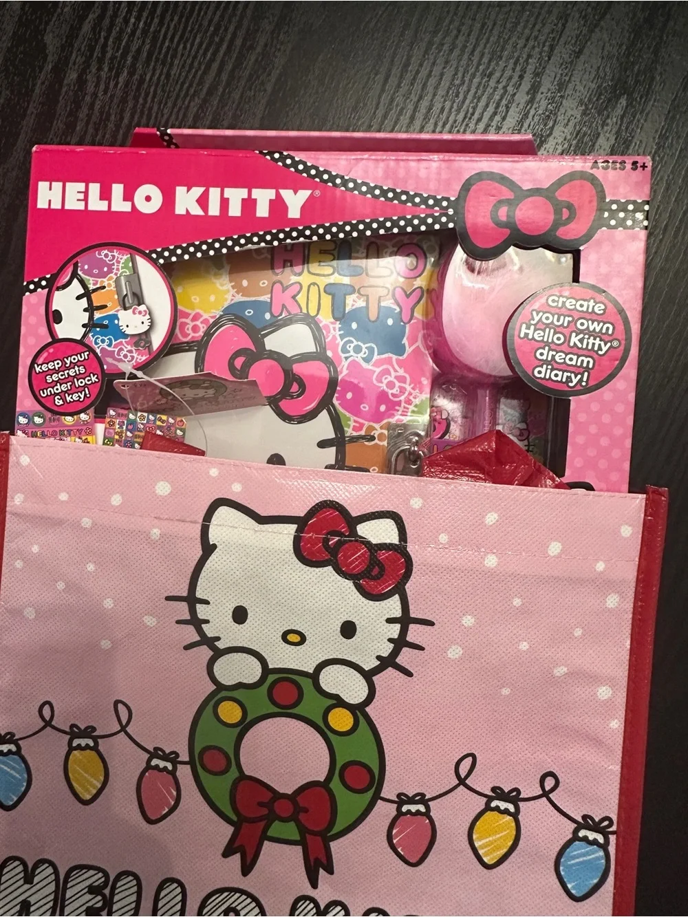 Hello Kitty Dream Diary Kit Sanrio 2014 Box Never Opened + Tote Bag